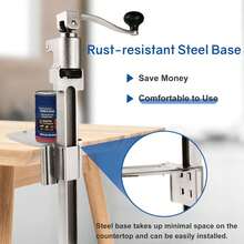 Commercial Can Opener Heavy Duty For 11100, Industrial Can Opener For 10 Cans, Manual Can Opener With Plated Steel Base Stainless Steel Blade For Cans Up To 11" Tall - Nhiều màu - Xem 7
