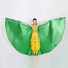 1 件活力伸缩棍翅膀肚皮舞服装翅膀 - 可拉伸仙女翼披风，适合表演、戏剧和角色扮演 - 彩色 - 查看 8