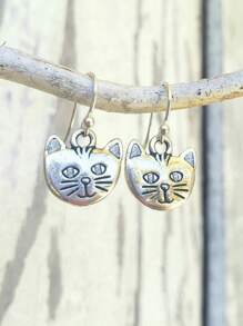 1 paire de boucles d'oreilles pendantes d'animal vintage uniques, boucles d'oreilles originales, accessoires ludiques, style fantaisiste, pour toutes les occasions (sans boîte)
