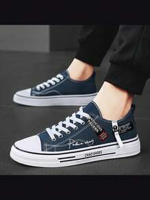 男士透气帆布鞋，舒适软底休闲运动鞋，适合学生，夏季 - 彩色 - 查看 9