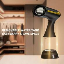 SEAGO Vaporizador de ropa portátil de 1500W, 1 ajuste de calor, temperatura de vapor de 130°C, capacidad del tanque de agua de 300ML, vaporizador de ropa de alta calidad, apto para viajes, uso doméstico, vuelta al colegio, artículos de viaje