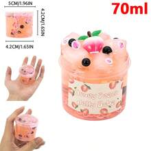 70/300ml Large Crunchy Crystal Slime Kit - Watermelon Grape Peach Strawberry Bottle Premade Slime Pack Set Non-Sticky Jelly Cube Slime Party Favor Birthday Gifts - Multicolor - View 23
