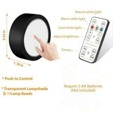 1/3/6 Stücke kabellose Metall Wandkunst LED Bildleuchten, mit magnetischer kabelloser Wandlampe, Lichterketten, Lampen, LED-Leuchten, Nachtlicht, Beleuchtung, Buchleuchte, LED-Leuchten für Räume - einstellbare Farbtemperatur, Timer, Fernbedienung und Taststeuerung - perfekt für Galerien, Treppen, Flure