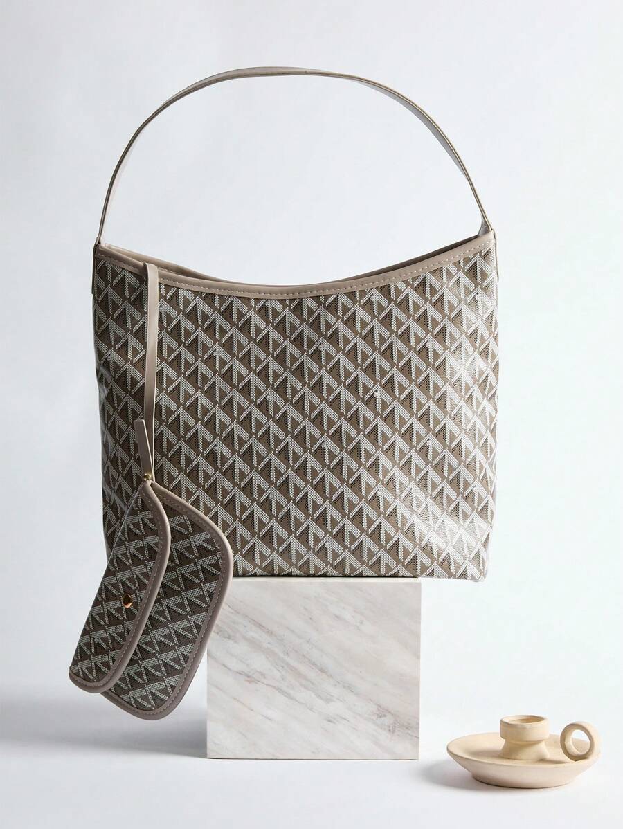 2025 New Fashion 2pcs Shoulder Bag Set With Coin Purse, Suitable For Women Everyday, Vacation, Travel, Holiday, Date, Gift Winter Gifts