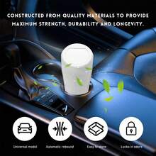 Car Trash Can Bin With Lid, Mini Leakproof Vehicle Side Door Cup Holder Trash Can With Lid, Multipurpose Organizer Portable Garbage Bin For Cup Holder Car Home Office (White) - 黑與白 - 查看 7