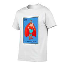 El Lucha Libre Loteria Mexican Wrestling T-Shirt – Unisex Tee, Black Casual Summer Shirt With White Lettering, Perfect Gift For Women & Men, Loose Fit, Machine Washable, Relaxed Round Neck Design - 白色 - 查看 2