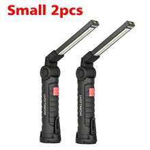 1PC/2PCS USB Charging, 5-Speed Dimming, Rotatable Folding, Multifunctional Outdoor Camping Maintenance Work, Strong Light LED Flashlight, Camping Accessories - White Light--1PC - View 9