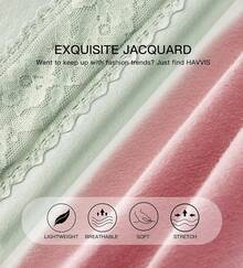 Women's Cotton High Waist Tummy Control Panties Jacquard Ladies Panty Multipack - Comfort - 簡報 05 - 8 件裝 - 多種顏色 - 查看 2