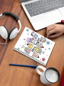 Cuadernos personalizados - Cuaderno con nombre de maestro, cuaderno de espiral, regalo para expresar gratitud a los maestros, palabras de elogio del maestro, regalo para el primer día de clases, regalo de los estudiantes, adecuado para estudiantes, regalo para niños, set de artículos escolares esenciales, regreso a clases, suministros escolares, regreso a clases, regalo escolar, para la oficina, estudiantes de secundaria, multifuncional, personalizado, trabajadores, clientes, estudiantes, para negocios/trabajo/oficina, para la escuela - Multicolor - Ver 7