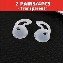 4pcs Non-Slip Sports Ear Tips For Wireless Earbuds - Sweatproof Anti-Fall Silicone Ear Hooks With Secure Fit Wing Design, Comfortable Gym Running Workout Earphone Covers Compatible With Airpods - Multicolor - View 9
