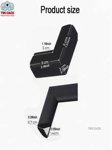 4/8/12 miếng bảo vệ góc đồ nội thất bằng vật liệu NBR mật độ cao, bảo vệ trẻ sơ sinh, phù hợp với bàn, tủ, giường, chống va đập, thiết kế thẩm mỹ - Nhiều màu - Xem 3