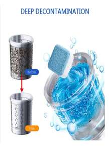 KIT 6/12/18 Pastilhas para Limpeza de Máquinas de Lavar Roupas Efervescentes Multifuncional WL-2429