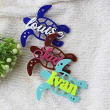 Mindestbestellmenge 1 Stück süße Haarspange aus Acryl in Meeresschildkrötenform, personalisierter Alltagskopfschmuck, mehrschichtiges Acryl Design, geeignet als Geschenk für Frauen und Mädchen