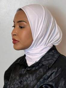 1件装女士阿巴雅配饰，方便的纽扣式运动速戴头巾，日常休闲头巾/发带，休闲内衬帽，适合连衣裙穿着。 - 羈扣帽 - 查看 10