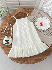 BASUSARRI Lace Camisole Loose Breathable Summer Dress, Elegant Lady Princess Dress For Birthday Party, Outing, Girls