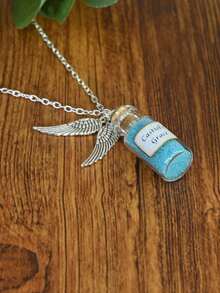 1pc Castiel's Grace Bottle Necklace Decoration Suitable For Everyday Wear - Silver - View 4
