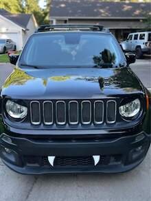 可爱的万圣节吸血鬼尖牙汽车装饰，有趣的怪物牙齿，完美的可爱汽车礼物