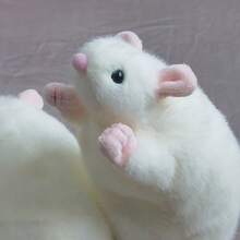 可爱仿真老鼠毛绒玩具逼真老鼠填充动物模型玩偶礼物儿童收藏生日装饰 - 多色 - 查看 8