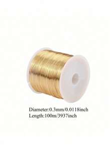 100M/Roll Gold Silver Color Metal Wire,High-Quality Stainless Steel Jewelry Wire,Non-Fading, Non-Rusting, High-Color Fastness, Durable, For Bracelet Necklace DIY Colorfast Beading Wire,Jewelry Cord,String Handcraft Making