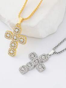 1 Stück neuer luxuriöser, eleganter 10mm Strass-Diamant wasserdichter, vielseitig einsetzbarer goldener Halskette für Frauen