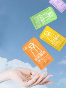 1/5/8/12pcs Disposable Raincoats, Mini Portable Adult Rain Ponchos, Suitable For Outdoor Camping, Hiking, Cycling, Sports Waterproof Rain Capes, Travel Essentials (Packaging Letter And Color Random), Spring Summer Picks, Brides Maid Gifts, Room, Bedroom Decor, Bedroom Decor, Beach, Travel, For Men, For Women, Vacation,Cute Stuff - Multicolor - View 5