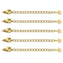 10 stuks roestvrijstalen verlengkettingen met kreeftsluitingen voor het maken van doe-het-zelf sieraden, armbanden, kettingen en connectoren