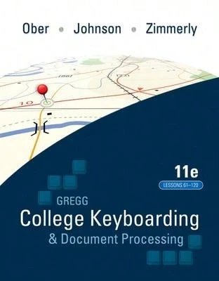 GREGG COLLEGE KEYBOARDING & DOCUMENT PROCESSING (GDP11) MANUAL DEL KIT DE MICROSOFT WORD 2016 2: (Tapa blanda) Por Scot Ober, Jack Johnson, Arlene Zimmerly