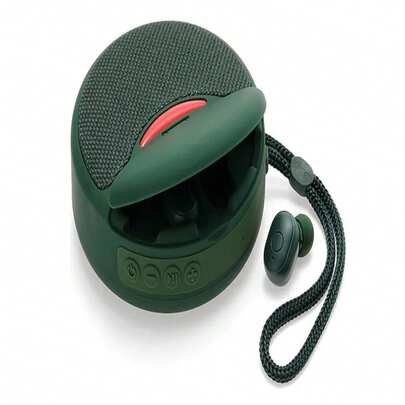 Mini Bocina Portátil Con Audífonos Integrados Aleatorio