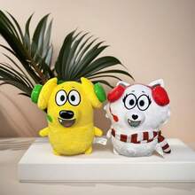 泰勒和斯诺威毛绒玩具，柔软依偎毛绒玩具，完美的拥抱伙伴，可爱的毛绒动物组合，适合儿童和收藏家