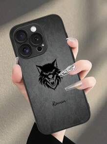 Fashionable Vintage Customized Phone Case, Featuring Bold Animal Totem Designs & Customizable Name, Compatible With IPhone 16 Pro Max/13/15 Pro Max/14/12/11 And Galaxy S24 Ultra/S25 Ultra/S23/S22/S21/A54/A16/A55/A15, Made Of Durable & Flexible PU Leather, Anti-Drop, Ideal For Self-Use Or As A Thoughtful Gift