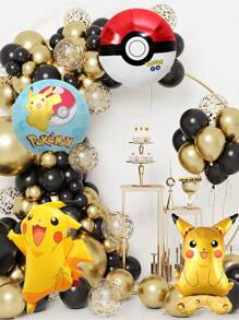 pokemon Pokemon Pikachu Arch Balloon Theme Set, Party Balloon, Birthday Theme, Theme Balloon Set, Party Event Decoration, Wedding Birthday Decoration, Wedding Ceremony Decoration, Balloon Chain, Party Supplies, Party Balloon
