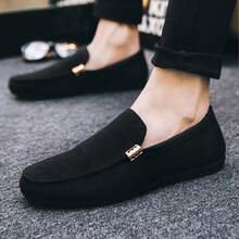 2025 Summer Canvas Slip-On Loafers For Men, Korean Fashion Casual Breathable Shoes