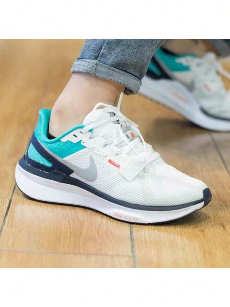 Nike Nuevas zapatillas de running para mujer, AIR ZOOM STRUCTURE 25, zapatillas de fitness para exteriores, zapatillas casuales, carreras de larga distancia, estabilidad, amortiguación, carreras en carretera. - Blanco - Ver 1