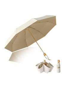 8-Bone Compact Classic Folding Umbrella With UV Protection, Windproof And Waterproof, Perfect For Men And Women, Leisure Use, Travel And Outdoor Activities, Sun Protection Outdoor Sunshade Cute Umbrella, Umbrella For Women Umbrella Rainproof Windproof