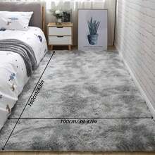 1 Set de alfombras para sala de estar, dormitorio, alfombras de área, alfombras individuales con efecto tie-dye esponjoso, alfombras modernas suaves y mullidas para decoración de habitaciones, alfombras esponjosas para dormitorio, hermosos regalos para cumpleaños, graduación y regreso a clases, decoración de baño y cocina, alfombra de cocina