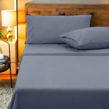Cozy King Polar Fleece Sheet Set With 36cm Wall And King Pillowcases In Slate Color