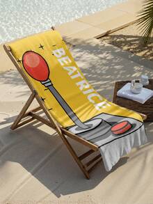 个性化儿童沙滩巾、儿童夏季生日礼物、夏日氛围、女孩海滩之旅、定制沙滩巾、游泳池、海滩装饰