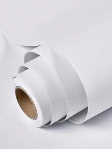 哑光白色即撕即贴壁纸，可移除自粘乙烯基壁纸，适用于浴室，防水 - 白色 - 查看 20