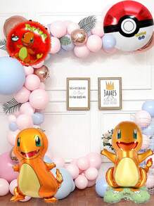 pokemon Pokemon Pikachu Arch Balloon Theme Set, Birthday Theme Balloon Set, Party Event Decoration, Wedding Birthday Decoration, Wedding Ceremony Decoration, Balloon Chain, Party Supplies, Party Balloons Christmas, Halloween, Festival Supplies, Festival Decorations, Thanksgiving, Back-To-School Season, Autumn And Winter