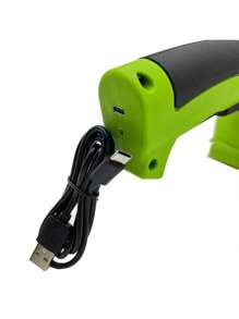 Taille-haies et tondeuse à gazon sans fil, lames en alliage de titane, rechargeable USB, outil de jardinage portatif, cisailles et coupe-herbe, décoration de jardin extérieur avec fond de décoration de vacances (batterie intégrée 2000 mAh)