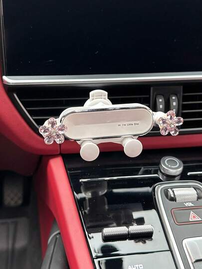 花朵裝飾手機車載支架