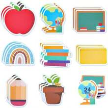 Bộ 270 tờ giấy ghi chú dính, 9 tập giấy ghi nhớ kiểu bảng đen, giấy ghi chú tự dính hình bút chì cầu vồng, giấy ghi nhớ nhắc nhở tại văn phòng/nhà, đồ dùng học tập - Nhiều màu - Xem 10