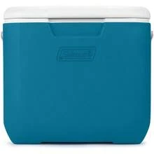 Chiller 30qt Insulated Portable Cooler With Ice Retention And Large Carry Handle Made In USA - Blue-Ocean - View 1