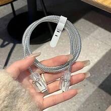 5 件套浅粉色蝴蝶结和白色珍珠花设计 20W/18W 手机充电器套装，包含充电线保护器、充电头保护壳，兼容 充电器，很棒的礼物选择充电器配件、手机配件