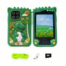 Smartphone para niñas con diseño de unicornios, juguetes para niñas de 8 a 10 años, juguetes de aprendizaje con pantalla táctil, regalos de Navidad y cumpleaños para niñas de 3 a 9 años, con tarjeta de memoria de 8GB