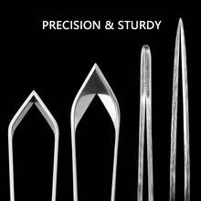 3/2/1 件套不锈钢剥蒜器、鱼骨夹、拔毛夹，适用于剥蒜和去除鱼骨，不锈钢猪毛夹，厨房用品 - 銀色 - 查看 11
