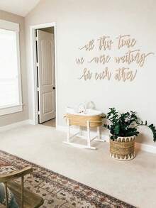 1件定制木质墙面字母 - 个性化姓名牌 | 婚礼背景装饰 | 手工木质牌匾 | 可定制文字和字体 | 适用于家居/店铺/活动装饰，2026系列 - 彩色 - 查看 4