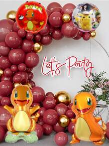 pokemon Pokemon Pikachu Arch Balloon Theme Set, Birthday Theme Balloon Set, Party Event Decoration, Wedding Birthday Decoration, Wedding Ceremony Decoration, Balloon Chain, Party Supplies, Party Balloons