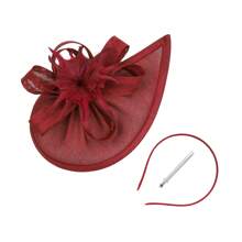 1 Stück fächerförmiger Tee-Party Fascinator Hut für Frauen, Kentucky Kopfbedeckung Derby Pillbox Kirchenhut für Cocktail Hochzeit, Haaraccessoires, kleine Hüte, Mini Fascinator, Mini Mütze