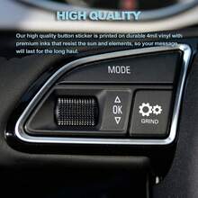 15 件创新汽车仪表板按钮贴纸套装 - 自粘乙烯基，适用于仪表板和控制面板，可重复使用且有趣的图标装饰 - 适合汽车爱好者和 DIY 爱好者，为您的车辆增添个性化，适用于汽车、卡车、笔记本电脑等各种用途